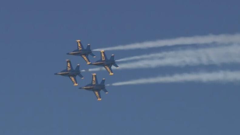 Blue Angels roar back over San Francisco after weather conditions threaten Fleet Week show — CBS Bay Area (KPIX), Napa Arts news