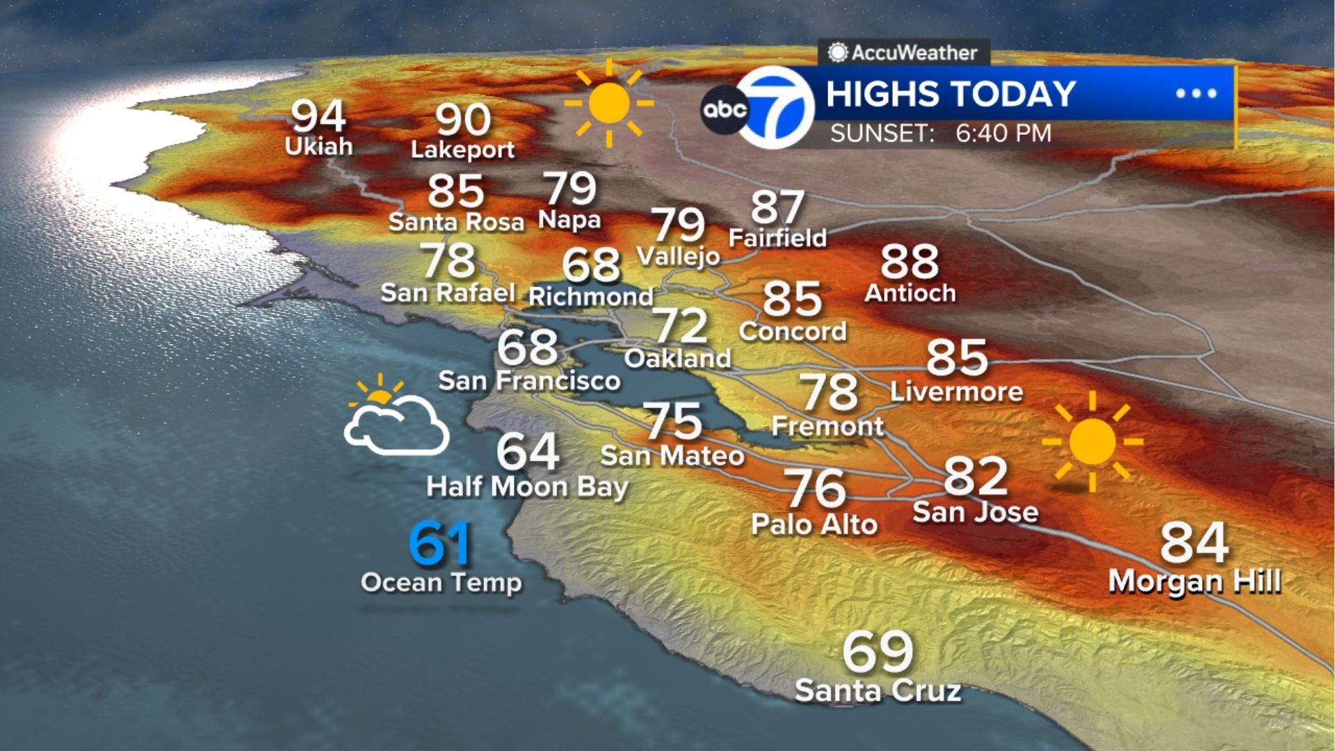AccuWeather Forecast: Relief from heat is here with fog along the coast
       — ABC 7 Bay Area, Napa Community news