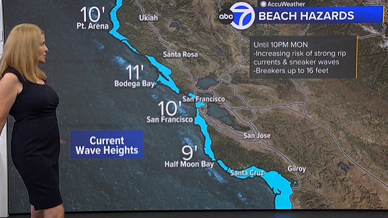 AccuWeather Forecast: Cooler day around Bay Area; increased risk of sneaker waves along coast
       — ABC 7 Bay Area