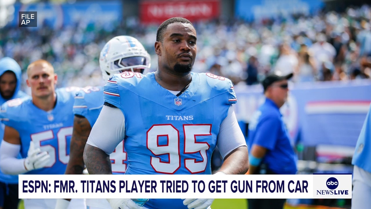 Jordan Elliott was released by Titans after pulling out gun in parking lot, coach Robert Saleh says
       — ABC 7 Bay Area, Napa Sports news