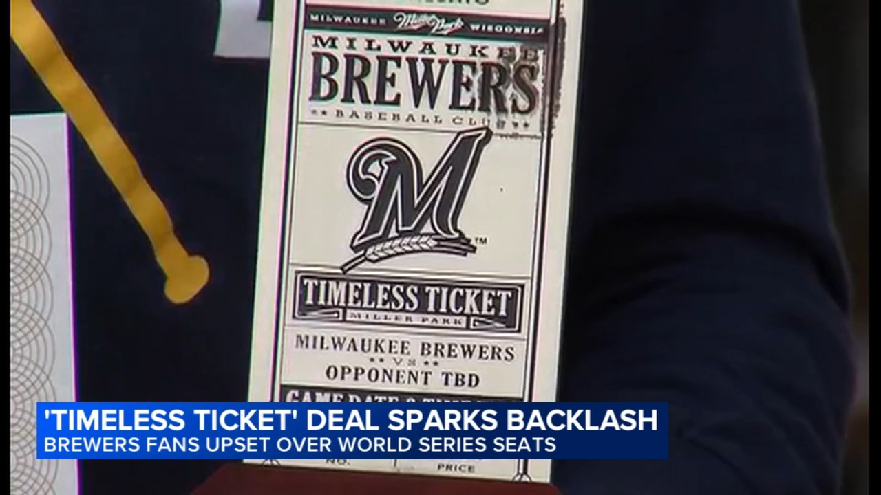 Brewers 'Timeless Ticket' holders say the team isn't fully honoring deal for World Series seats
       — ABC 7 Bay Area, Napa Schools news