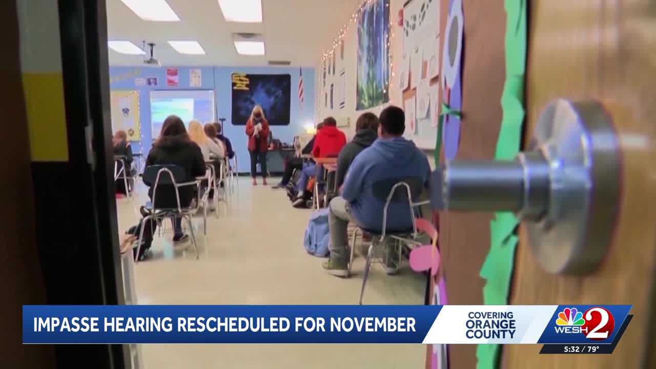 Orange County Public Schools suspends special impasse hearing — WESH 2 Orlando, Napa Health news