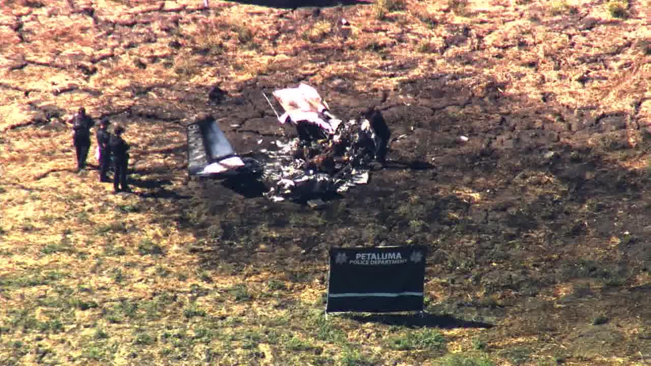 Petaluma plane crash kills 2, aerial views show severe wreckage — KTVU FOX 2 Bay Area